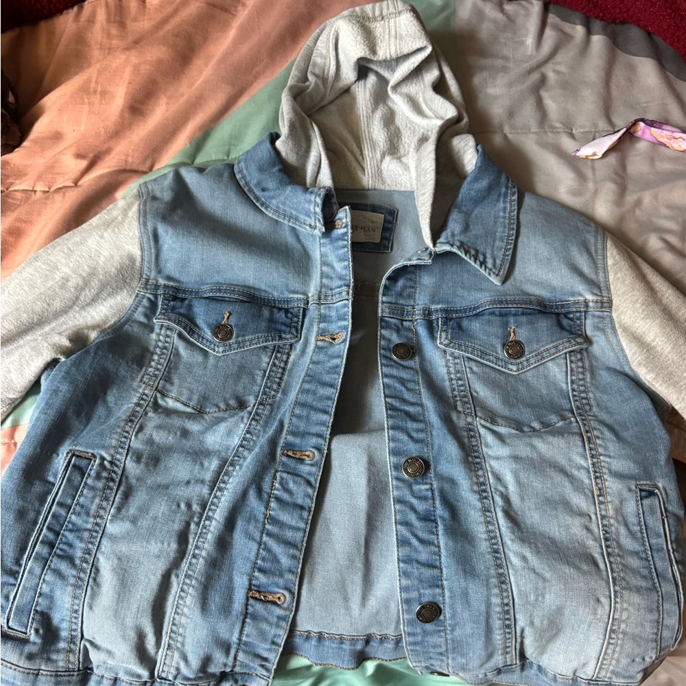 2XL youth, hybrid jean jacket